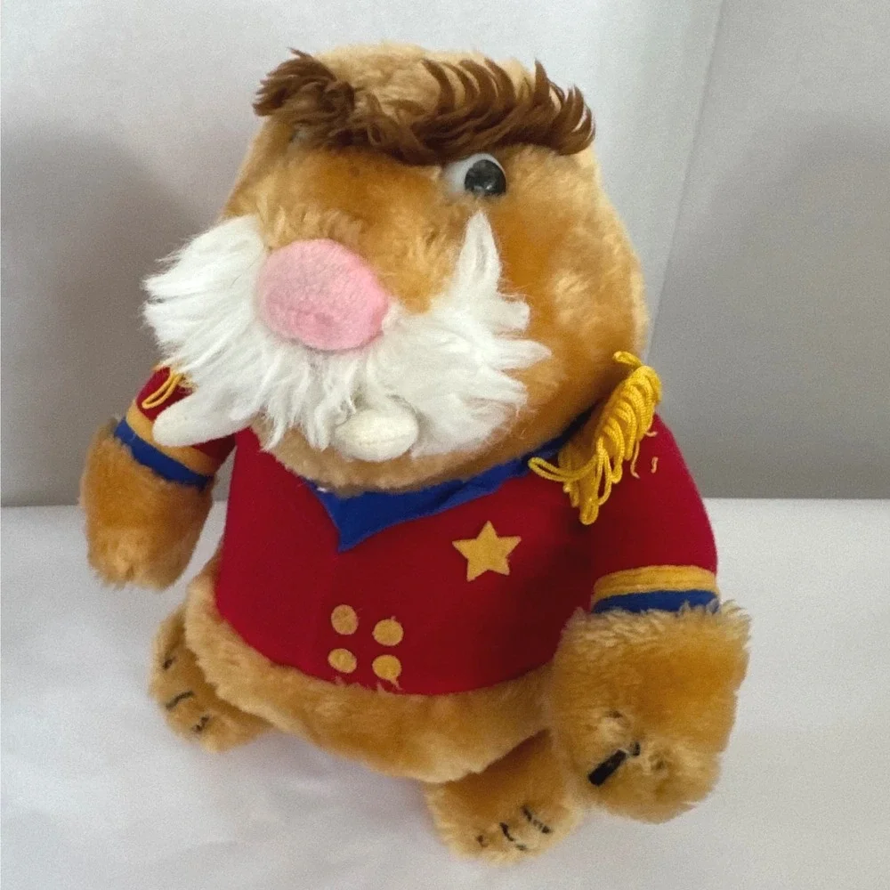 Vintage Sir Winston Walrus Plush Sea Captain Admiral Gold Epaulettes Sea World